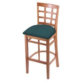 3130 Stool with Medium Finish and Graph Tidal Seat, AGS-313025Med022 3130 Stool with Medium Finish and Graph Tidal Seat, AGS-313025Med022