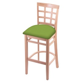 3130 Stool with Natural Finish and Canter Kiwi Green Seat, AGS-313025Nat009 3130 Stool with Natural Finish and Canter Kiwi Green Seat, AGS-313025Nat009
