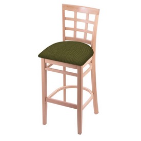 3130 Stool with Natural Finish and Graph Parrot Seat, AGS-313025Nat015 3130 Stool with Natural Finish and Graph Parrot Seat, AGS-313025Nat015
