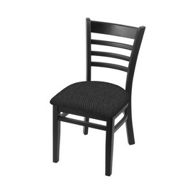3140 18" Chair with Black Finish and Graph Coal Seat, 314018Blk018