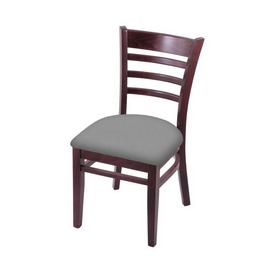 3140 18" Chair with Dark Cherry Finish and Canter Folkstone Grey Seat, 314018DC007