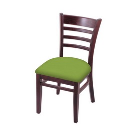 3140 18" Chair with Dark Cherry Finish and Canter Kiwi Green Seat, 314018DC009