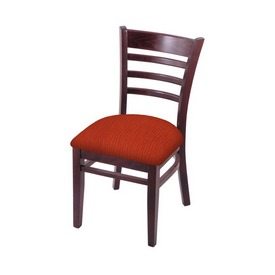 3140 18" Chair with Dark Cherry Finish and Graph Poppy Seat, 314018DC021