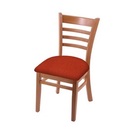 3140 18" Chair with Medium Finish and Graph Poppy Seat, 314018Med021