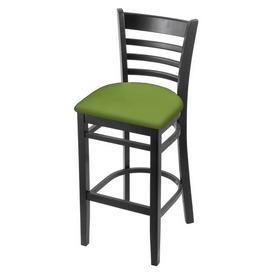 3140 Stool with Black Finish and Canter Kiwi Green Seat, AGS-314025Blk009 3140 Stool with Black Finish and Canter Kiwi Green Seat, AGS-314025Blk009