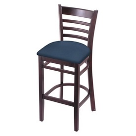 3140 Stool with Dark Cherry Finish and Rein Bay Seat, AGS-314025DC024 3140 Stool with Dark Cherry Finish and Rein Bay Seat, AGS-314025DC024