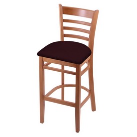 3140 Stool with Medium Finish and Canter Bordeaux Seat, AGS-314025Med005 3140 Stool with Medium Finish and Canter Bordeaux Seat, AGS-314025Med005