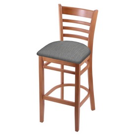 3140 Stool with Medium Finish and Graph Alpine Seat, AGS-314025Med020 3140 Stool with Medium Finish and Graph Alpine Seat, AGS-314025Med020