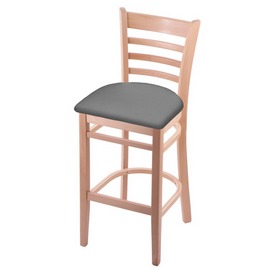 3140 Stool with Natural Finish and Canter Folkstone Grey Seat, AGS-314025Nat007 3140 Stool with Natural Finish and Canter Folkstone Grey Seat, AGS-314025Nat007