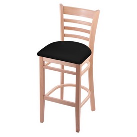 3140 Stool with Natural Finish and Black Vinyl Seat, AGS-314025NatBlkVinyl 3140 Stool with Natural Finish and Black Vinyl Seat, AGS-314025NatBlkVinyl