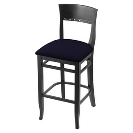 3160 25" Counter Stool with Black Finish and Canter Twilight Seat, 316025Blk002