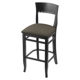 3160 30" Bar Stool with Black Finish and Graph Chalice Seat, 316030Blk019