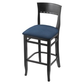 3160 30" Bar Stool with Black Finish and Rein Bay Seat, 316030Blk024