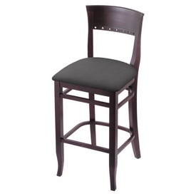 3160 25" Counter Stool with Dark Cherry Finish and Canter Storm Seat, 316025DC004