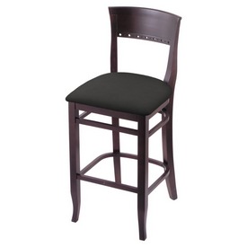 3160 30" Bar Stool with Dark Cherry Finish and Canter Iron Seat, 316030DC008