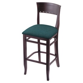 3160 25" Counter Stool with Dark Cherry Finish and Graph Tidal Seat, 316025DC022