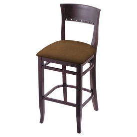 3160 25" Counter Stool with Dark Cherry Finish and Rein Thatch Seat, 316025DC026