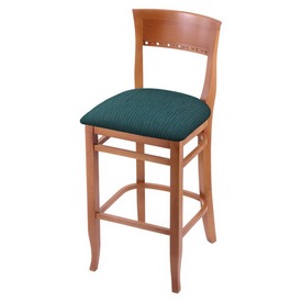 3160 30" Bar Stool with Medium Finish and Graph Tidal Seat, 316030Med022