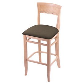 3160 25" Counter Stool with Natural Finish and Canter Earth Seat, 316025Nat006