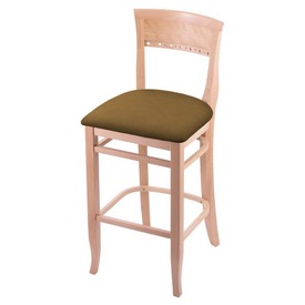 3160 30" Bar Stool with Natural Finish and Canter Saddle Seat, 316030Nat012