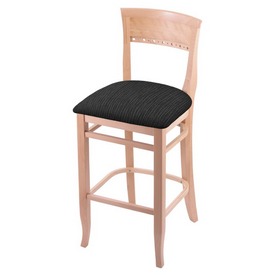 3160 25" Counter Stool with Natural Finish and Graph Coal Seat, 316025Nat018