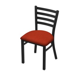 400 Jackie 18" Chair with Black Wrinkle Finish and Graph Poppy Seat, 40018BW021