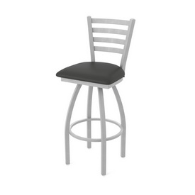 410 Jackie Swivel Stool with Anodized Nickel Finish and Canter Iron Seat, AGS-41025AN008 410 Jackie Swivel Stool with Anodized Nickel Finish and Canter Iron Seat, AGS-41025AN008