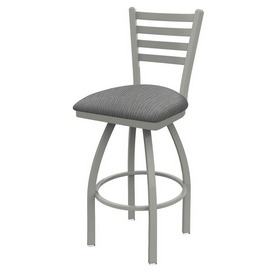 410 Jackie Swivel Stool with Anodized Nickel Finish and Graph Alpine Seat, AGS-41025AN020 410 Jackie Swivel Stool with Anodized Nickel Finish and Graph Alpine Seat, AGS-41025AN020