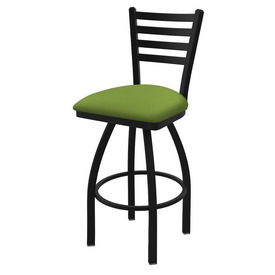 410 Jackie Swivel Stool with Black Wrinkle Finish and Canter Kiwi Green Seat, AGS-41025BW009 410 Jackie Swivel Stool with Black Wrinkle Finish and Canter Kiwi Green Seat, AGS-41025BW009