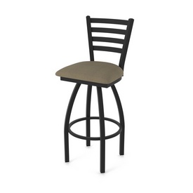 410 Jackie 36" Swivel Bar Stool with Black Wrinkle Finish and Graph Cork Seat, 41036BW017