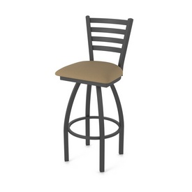 410 Jackie Swivel Stool with Pewter Finish and Canter Thatch Seat, AGS-41025PW001 410 Jackie Swivel Stool with Pewter Finish and Canter Thatch Seat, AGS-41025PW001