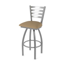 410 Jackie Swivel Stool with Stainless Finish and Canter Sand Seat, AGS-41025SS013 410 Jackie Swivel Stool with Stainless Finish and Canter Sand Seat, AGS-41025SS013