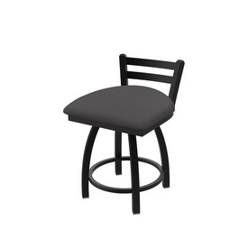 411 Jackie Low Back Swivel Stool with Black Wrinkle Finish and Canter Storm Seat, AGS-41118BW004 411 Jackie Low Back Swivel Stool with Black Wrinkle Finish and Canter Storm Seat, AGS-41118BW004