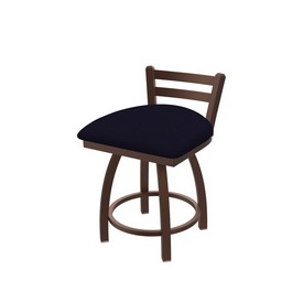 411 Jackie 18" Low Back Swivel Vanity Stool with Bronze Finish and Canter Twilight Seat, 41118BZ002
