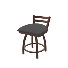411 Jackie 18" Low Back Swivel Vanity Stool with Bronze Finish and Canter Storm Seat, 41118BZ004