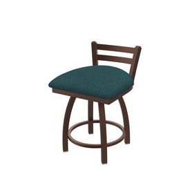 411 Jackie 18" Low Back Swivel Vanity Stool with Bronze Finish and Graph Tidal Seat, 41118BZ022