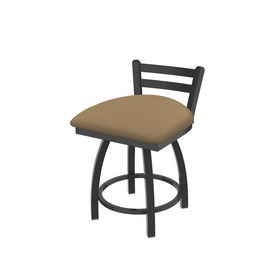 411 Jackie 18" Low Back Swivel Vanity Stool with Pewter Finish and Canter Sand Seat, 41118PW013