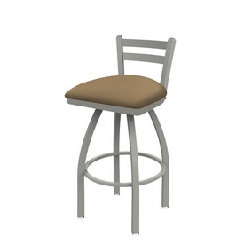 411 Jackie Low Back Swivel Stool with Anodized Nickel Finish and Canter Sand Seat, AGS-41125AN013 411 Jackie Low Back Swivel Stool with Anodized Nickel Finish and Canter Sand Seat, AGS-41125AN013