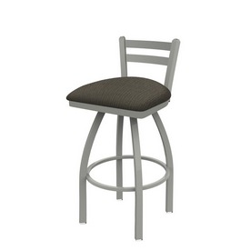 411 Jackie Low Back Swivel Stool with Anodized Nickel Finish and Graph Chalice Seat, AGS-41125AN019 411 Jackie Low Back Swivel Stool with Anodized Nickel Finish and Graph Chalice Seat, AGS-41125AN019