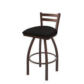 411 Jackie Low Back Swivel Stool with Bronze Finish and Canter Espresso Seat, AGS-41125BZ003 411 Jackie Low Back Swivel Stool with Bronze Finish and Canter Espresso Seat, AGS-41125BZ003