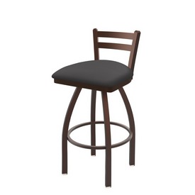 411 Jackie Low Back Swivel Stool with Bronze Finish and Canter Storm Seat, AGS-41125BZ004 411 Jackie Low Back Swivel Stool with Bronze Finish and Canter Storm Seat, AGS-41125BZ004