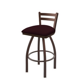 411 Jackie Low Back Swivel Stool with Bronze Finish and Canter Bordeaux Seat, AGS-41125BZ005 411 Jackie Low Back Swivel Stool with Bronze Finish and Canter Bordeaux Seat, AGS-41125BZ005