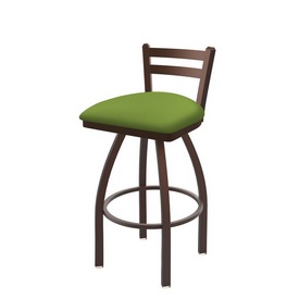 411 Jackie Low Back Swivel Stool with Bronze Finish and Canter Kiwi Green Seat, AGS-41125BZ009 411 Jackie Low Back Swivel Stool with Bronze Finish and Canter Kiwi Green Seat, AGS-41125BZ009
