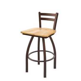 411 Jackie Low Back Swivel Stool with Bronze Finish and Natural Maple Seat, AGS-41125BZNatMpl 411 Jackie Low Back Swivel Stool with Bronze Finish and Natural Maple Seat, AGS-41125BZNatMpl