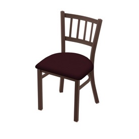 610 Contessa 18" Chair with Bronze Finish and Canter Bordeaux Seat, 61018BZ005
