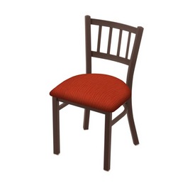 610 Contessa 18" Chair with Bronze Finish and Graph Poppy Seat, 61018BZ021