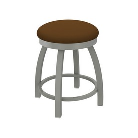 802 Misha 18" Swivel Vanity Stool with Anodized Nickel Finish and Canter Thatch Seat, 80218AN001