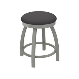 802 Misha 18" Swivel Vanity Stool with Anodized Nickel Finish and Canter Storm Seat, 80218AN004