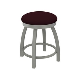 802 Misha 18" Swivel Vanity Stool with Anodized Nickel Finish and Canter Bordeaux Seat, 80218AN005