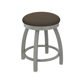 802 Misha 18" Swivel Vanity Stool with Anodized Nickel Finish and Canter Earth Seat, 80218AN006